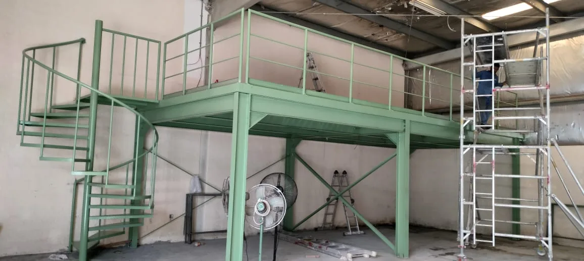 Steel Warehouse and Mezzanine — view 1